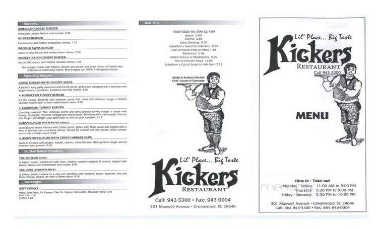 Kickers Takeout - Greenwood, SC