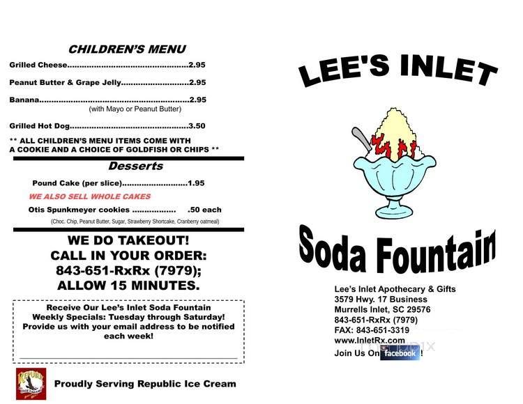 Lee's Inlet Soda Fountain - Murrells Inlet, SC