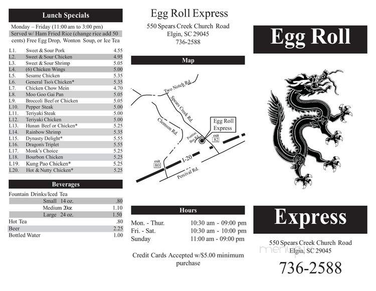 Egg Roll Express - Elgin, SC