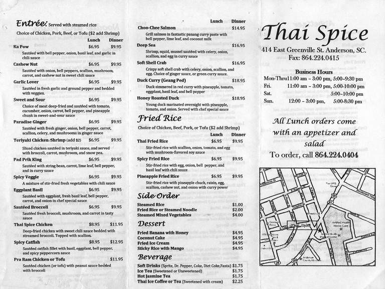 Thai & Spice - Anderson, SC