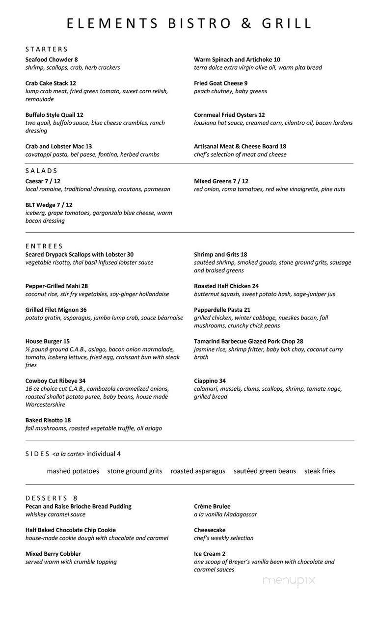 Elements Bistro & Grill - Lyons, GA