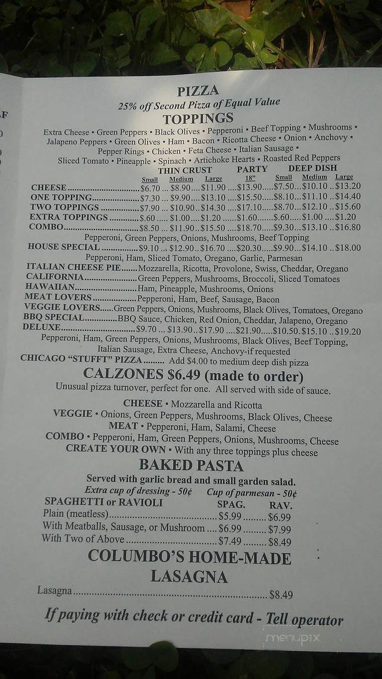 Columbo's Pizza - Clemson, SC