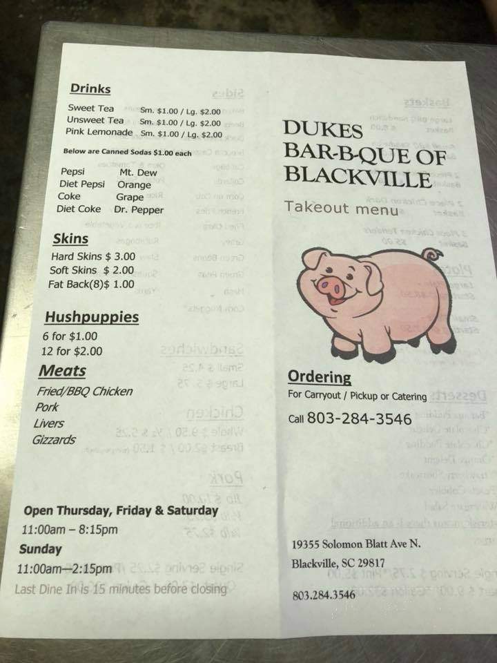 Duke's Bar-B-Que - Blackville, SC