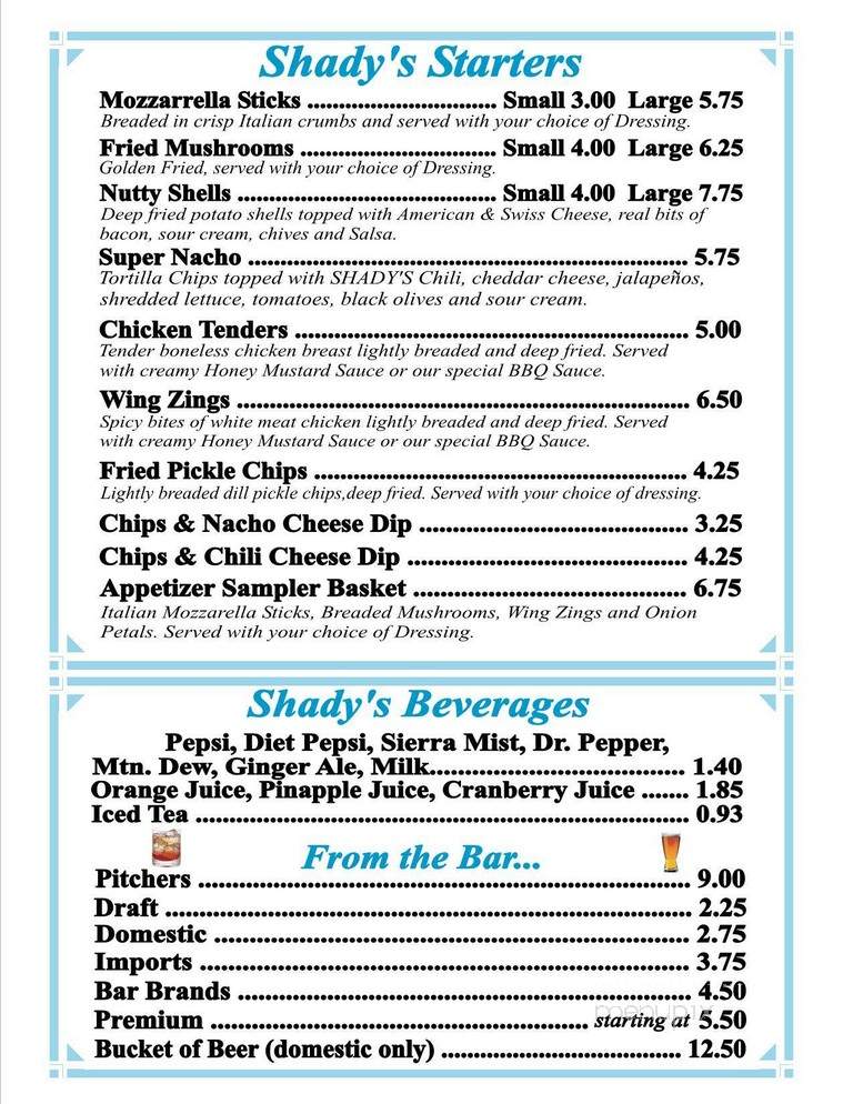 Shadys - Union, SC