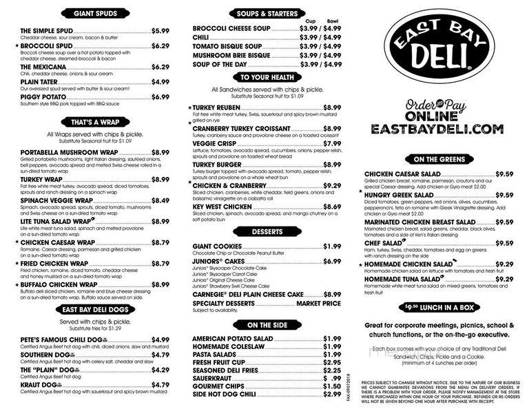 East Bay Deli - Florence, SC