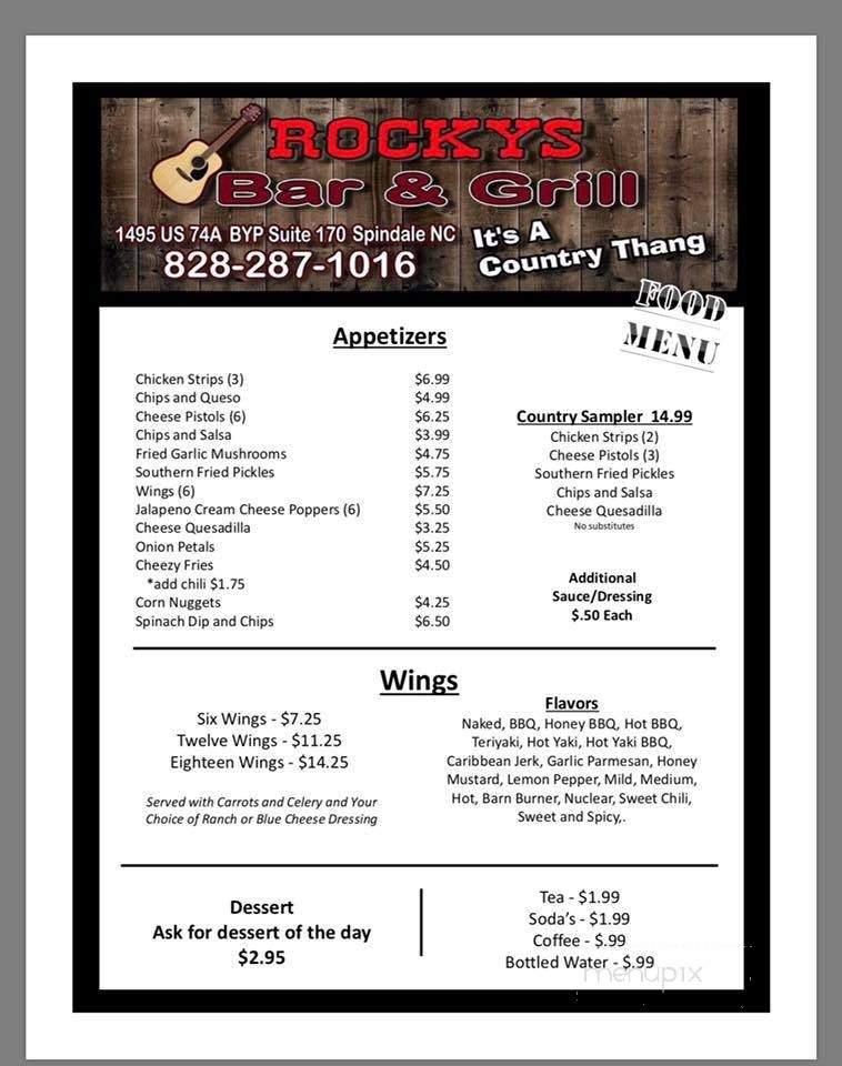 Rocky's Bar & Grill - Spindale, NC