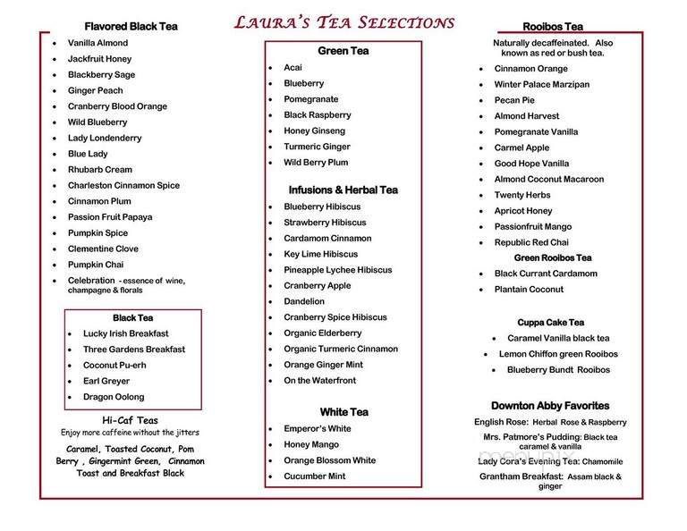 Laura's Tea Room - Ridgeway, SC