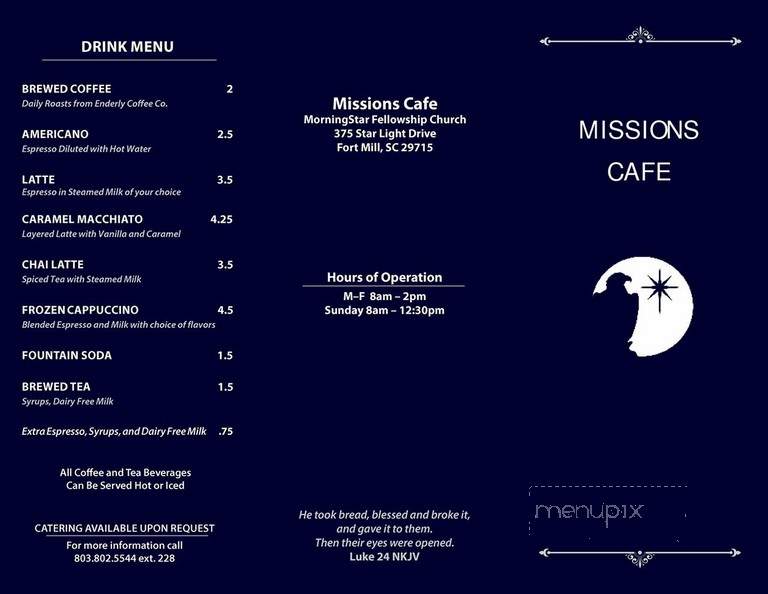 Morningstar Missions Cafe - Fort Mill, SC