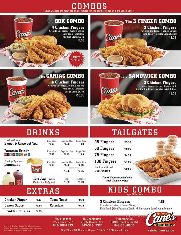 Raising Cane's Chicken Fingers - Summerville, SC