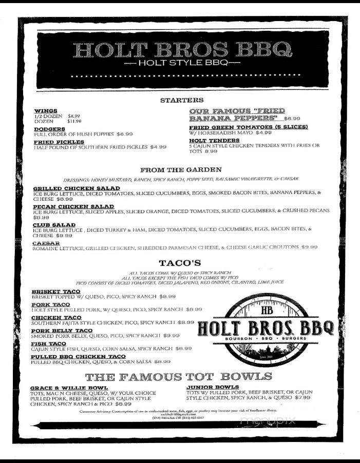 Holt Bros BBQ - Florence, SC