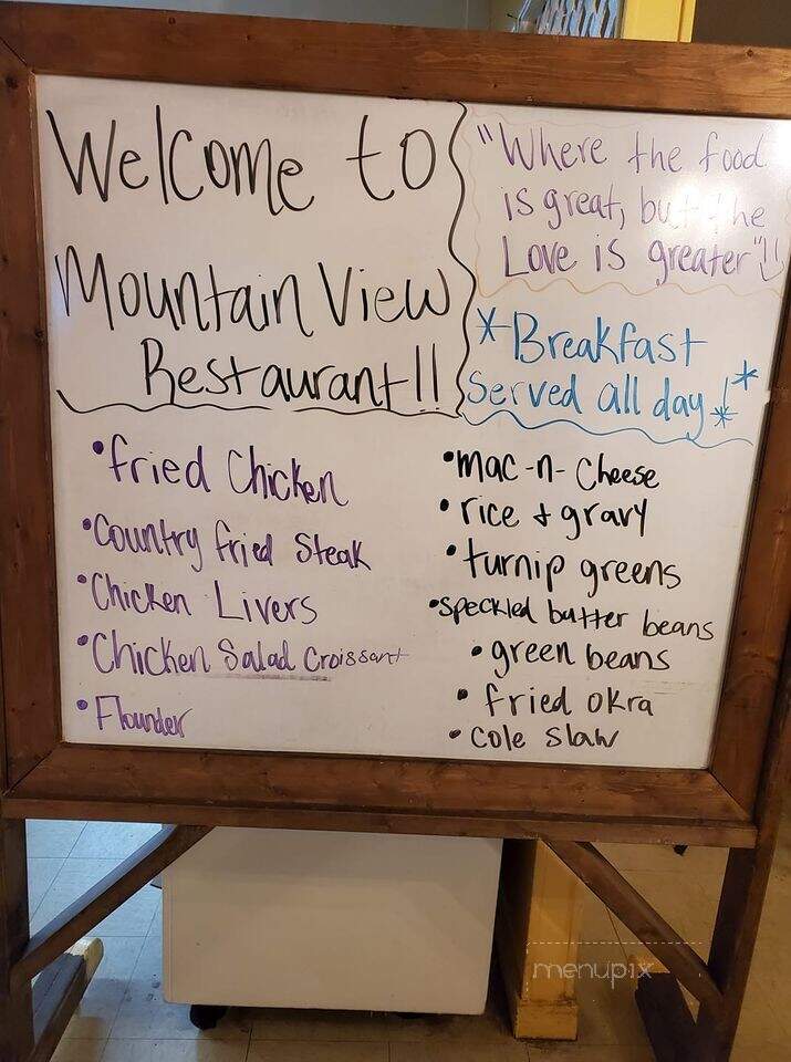 Mountain View Restaurant - Walhalla, SC