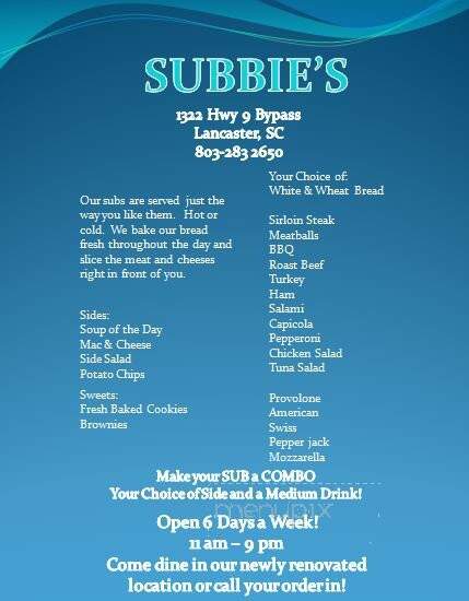 Subbies - Lancaster, SC