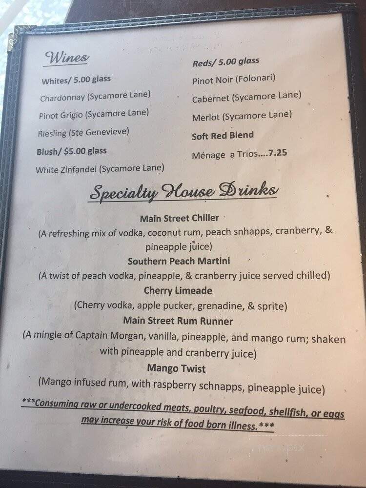 Main Street Grille - Walterboro, SC