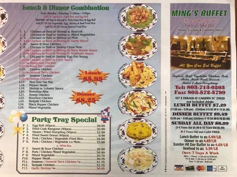 Ming's Buffet - Camden, SC