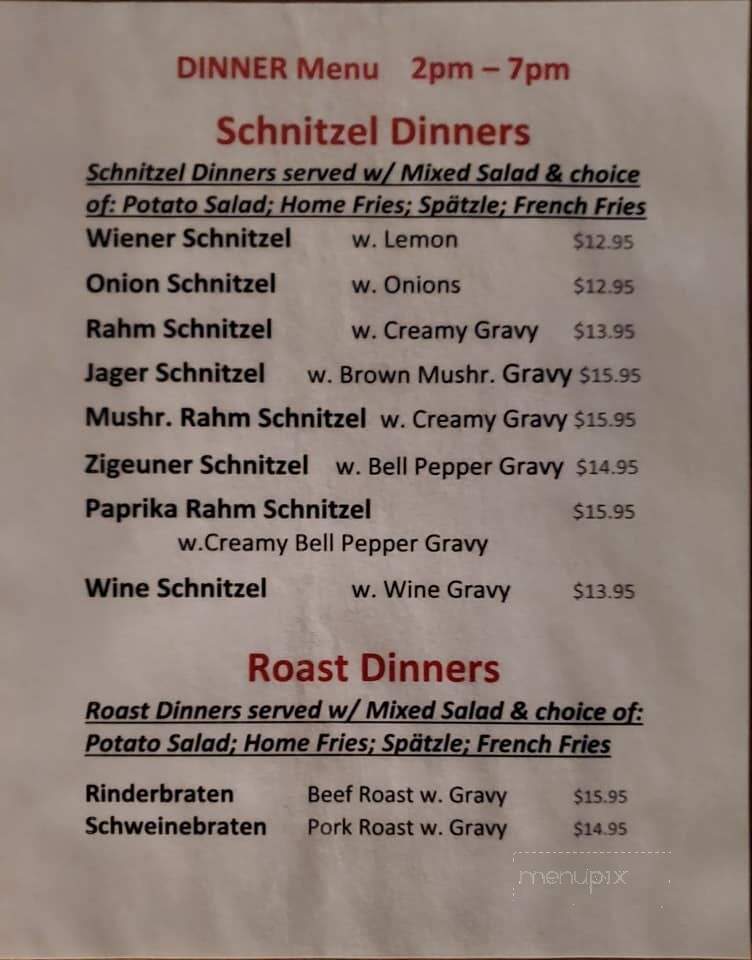 Rosenhof German Restaurant - Hinesville, GA