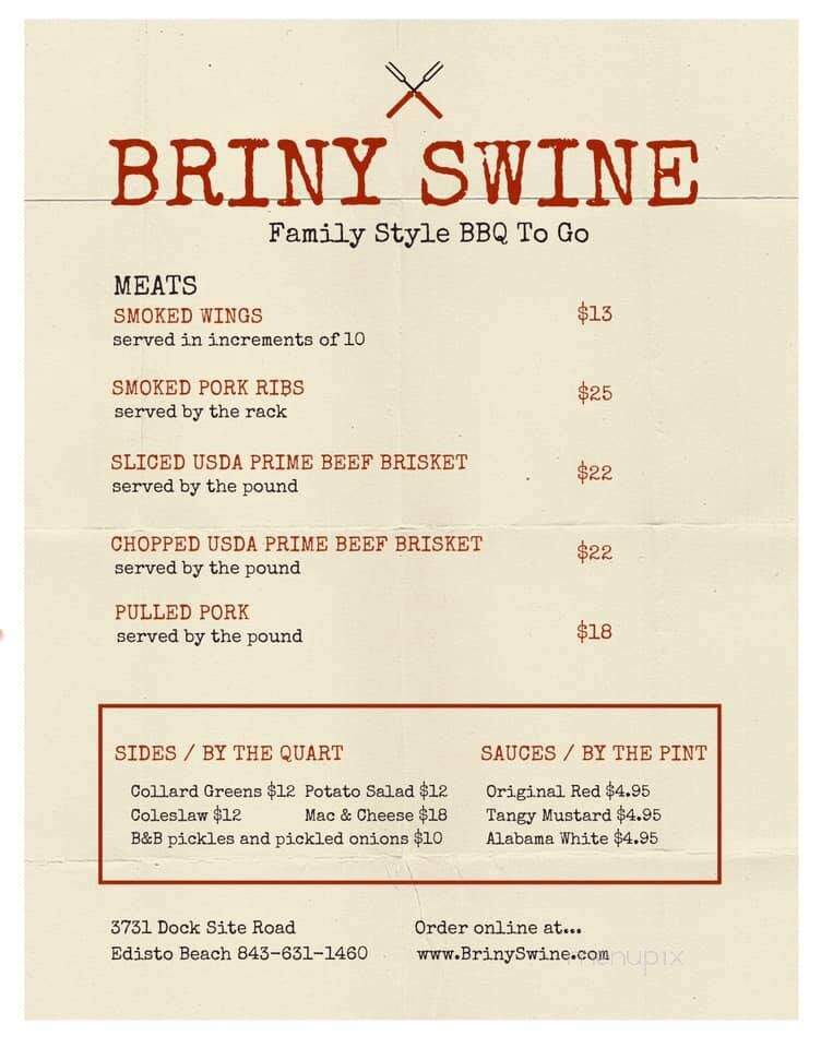 Briny Swine - Edisto Beach, SC