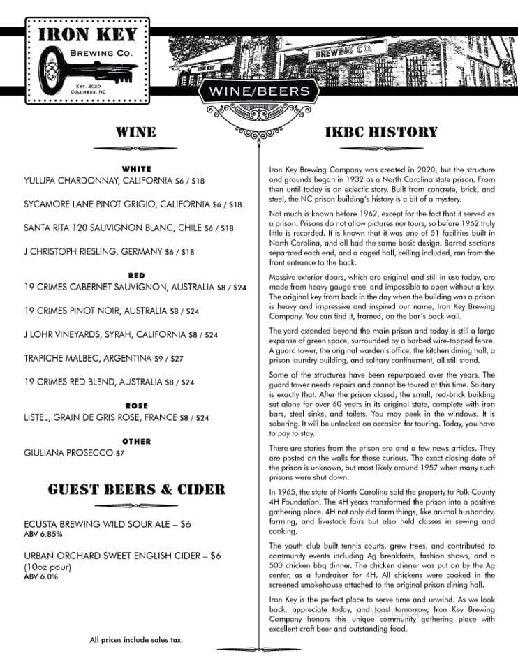 Iron Key Brewing - Columbus, NC