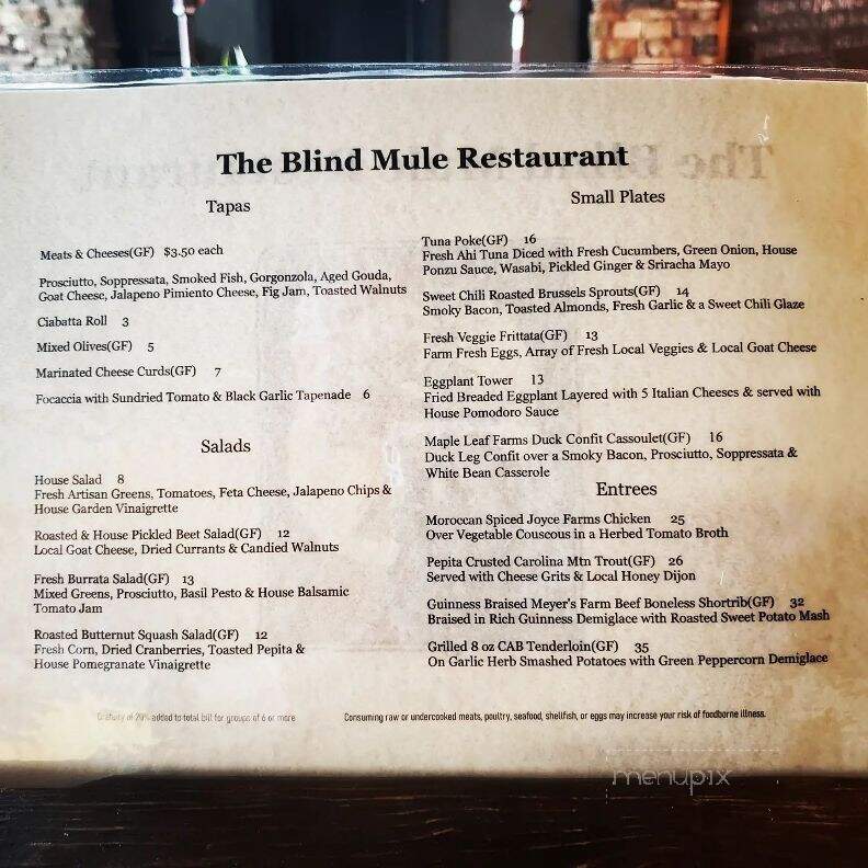 The Blind Mule - Brevard, NC