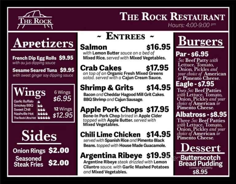 The Rock Restaurant & Bar - Pickens, SC