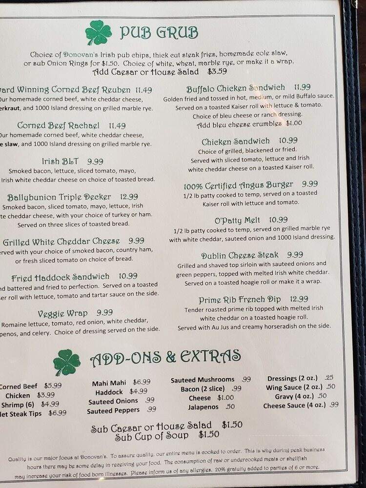 Donovan's Irish Pub - St Augustine, FL