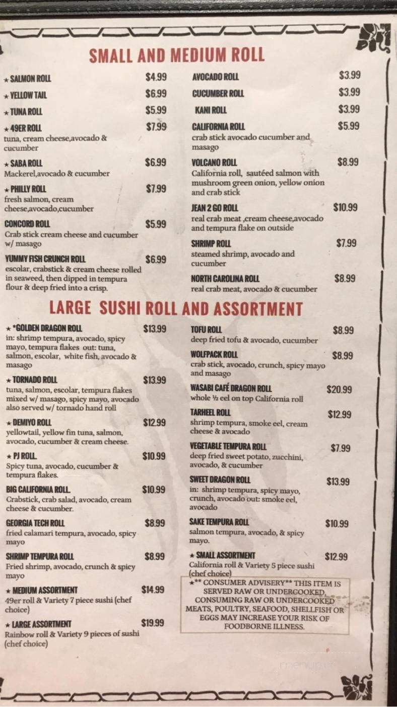 Wasabi Cafe - Concord, NC