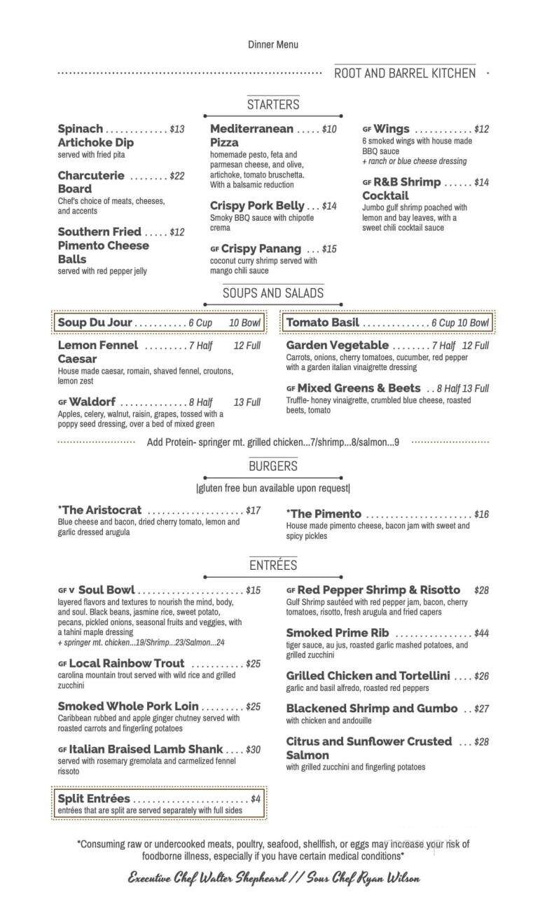 Root and Barrel Kitchen - Franklin, NC