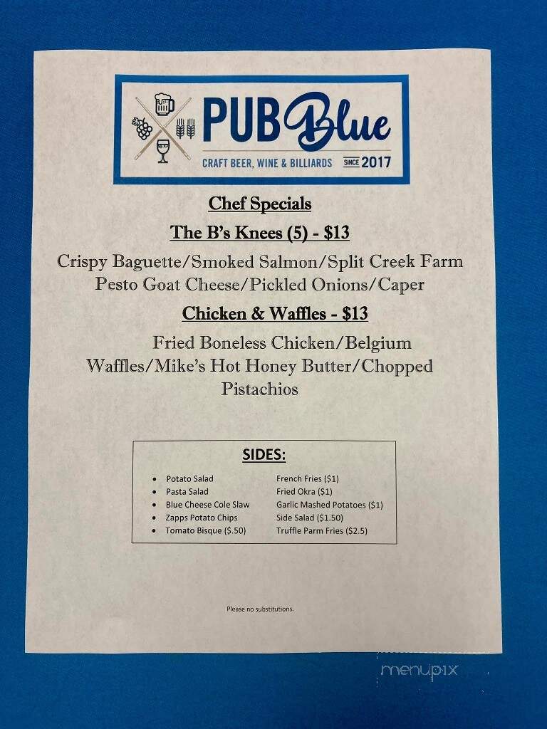 Pub Blue - Seneca, SC