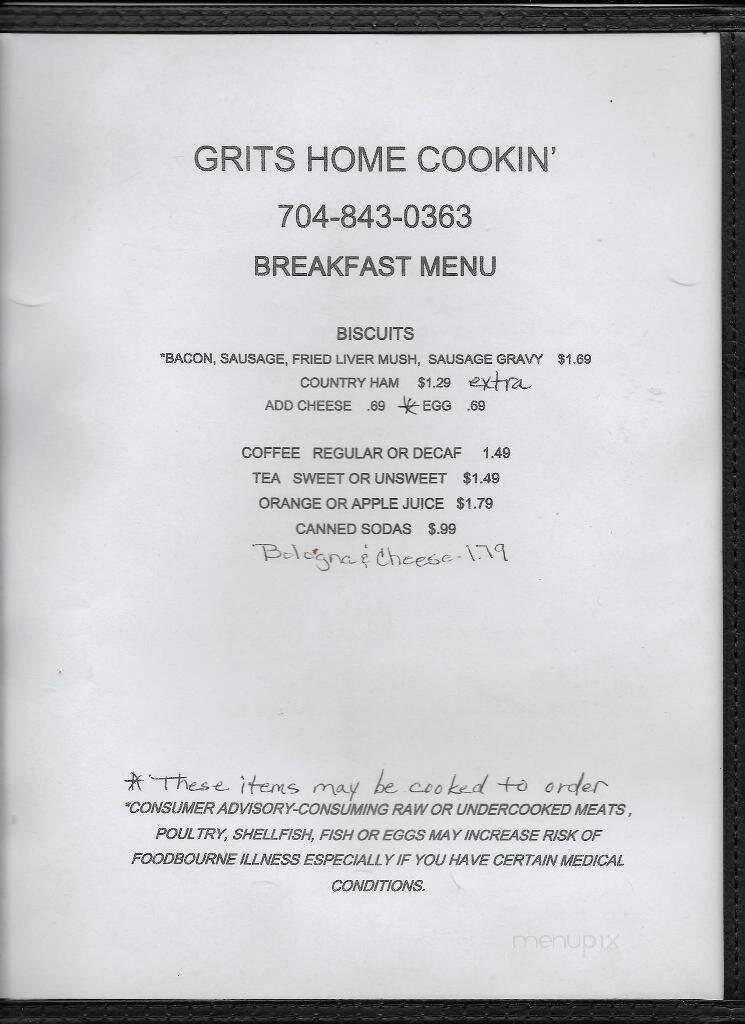 Grits Home Cookin' - Waxhaw, NC