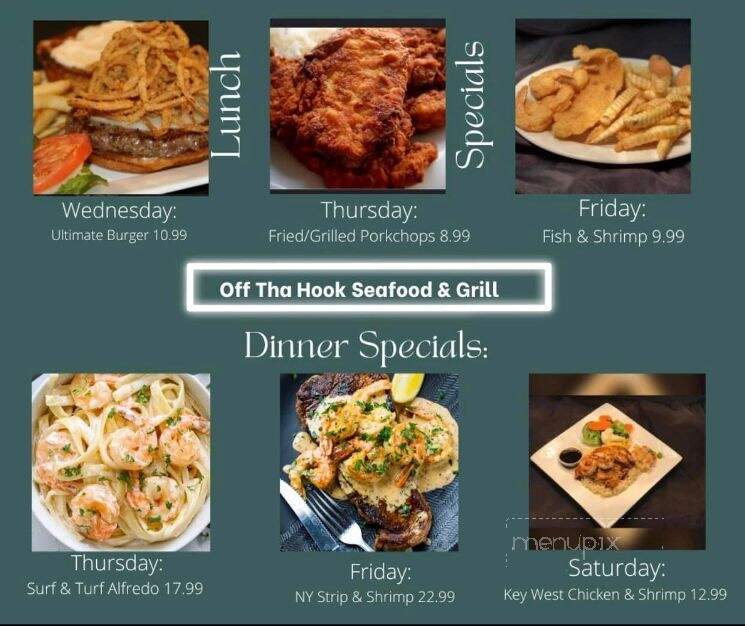 Off Tha Hook Seafood and Grill - Abbeville, SC