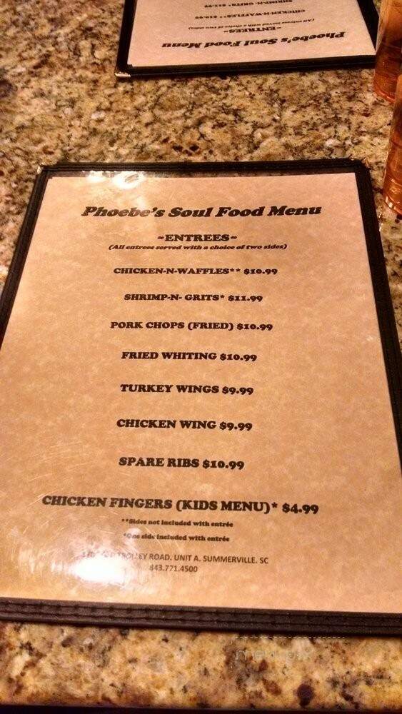 Phoebe's Soul Food - Summerville, SC