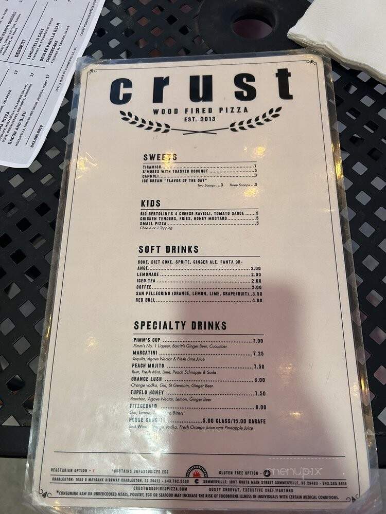 Crust Wood Fired Pizza - Summerville, SC