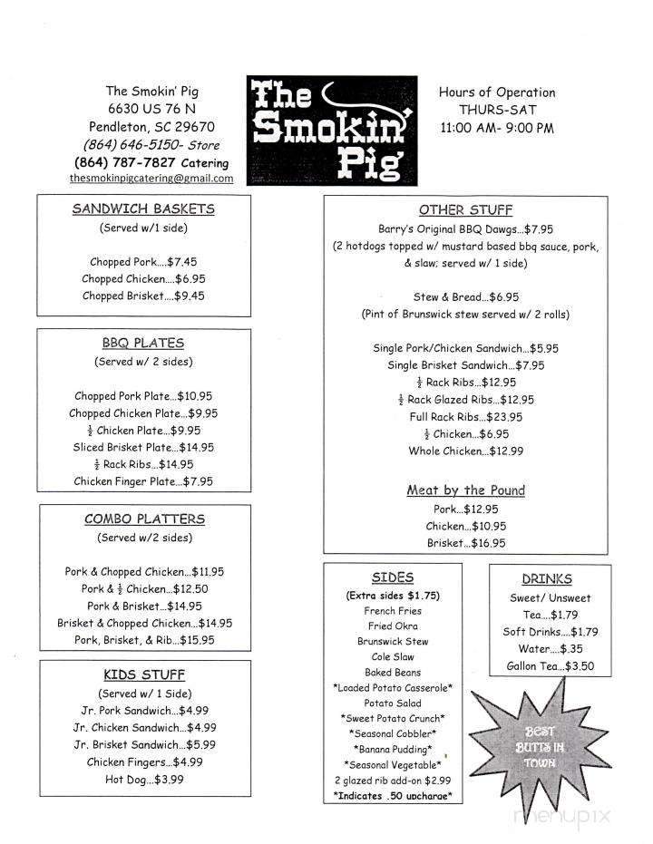 The Smokin' Pig - Pendleton, SC