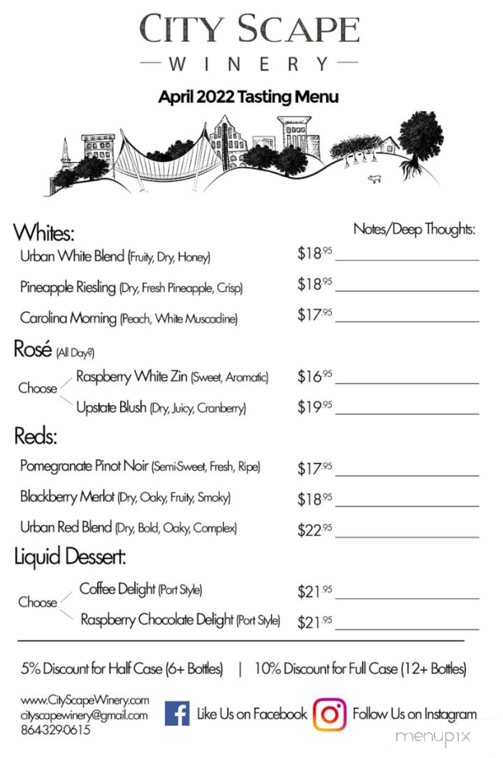 City Scape Winery - Pelzer, SC