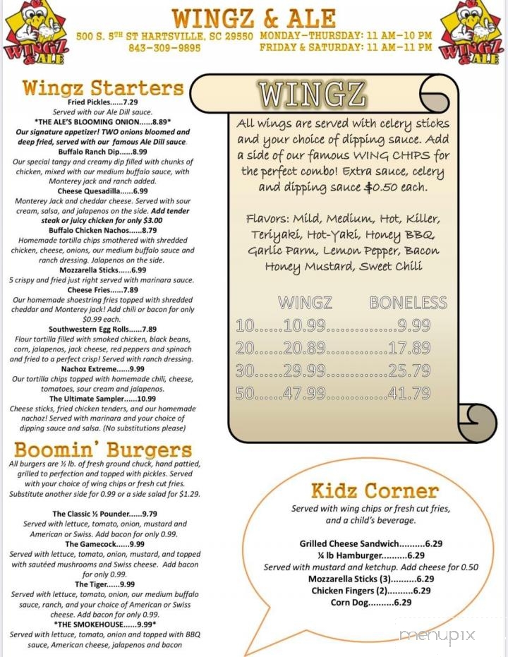 Wingz & Ale - Hartsville, SC