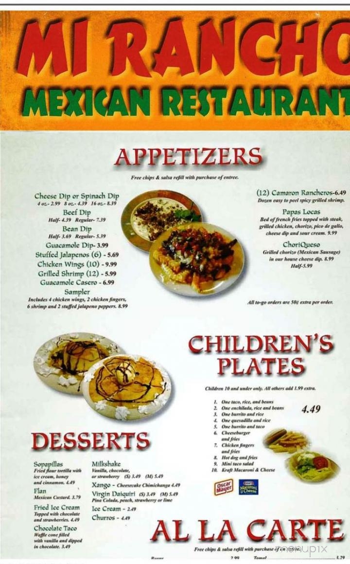 Mi Rancho Restaurante Mexicano - Clearwater, SC